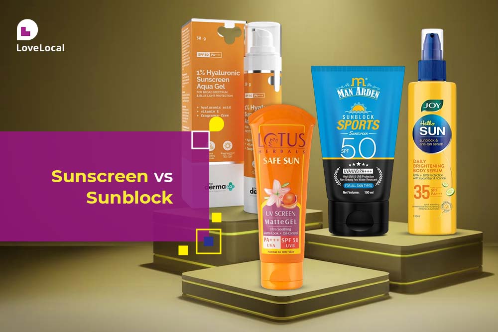 Sunscreen vs Sunblock